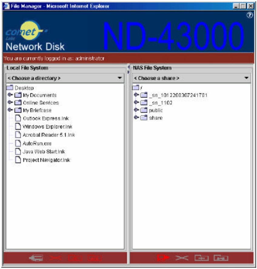 COMET LABS ND45000 - Appendix C: JAVA Web File Manager - 1