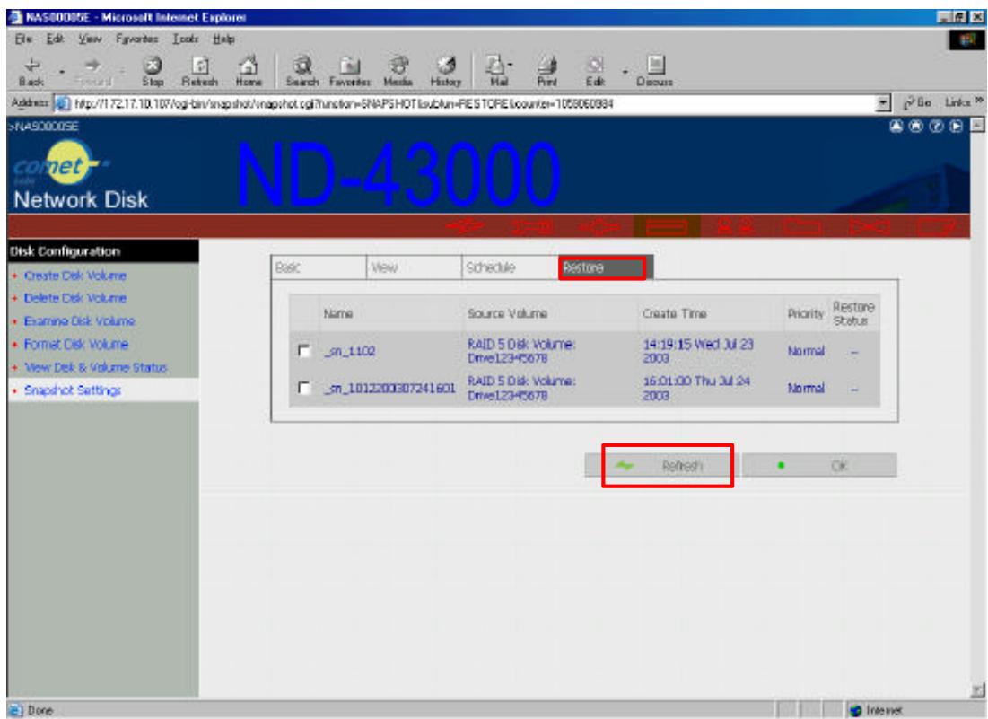 COMET LABS ND45000 - Restoring Data from Snapshots - 1