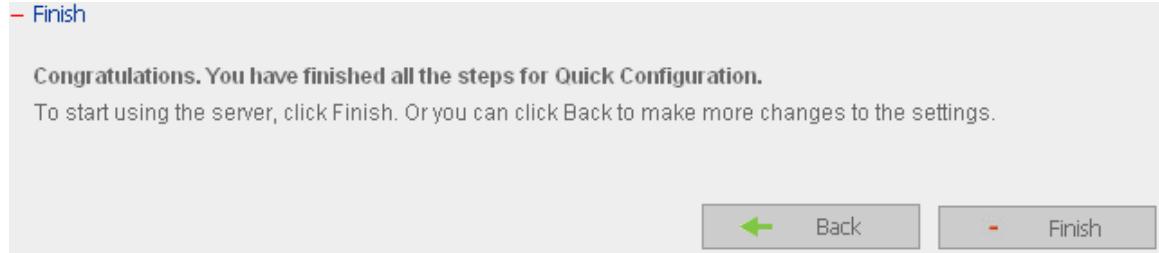 COMET LABS ND52000 - Step 11. Finish. It may take several to tens of minutes to complete Quick Configuration, depending on your system settings. - 1