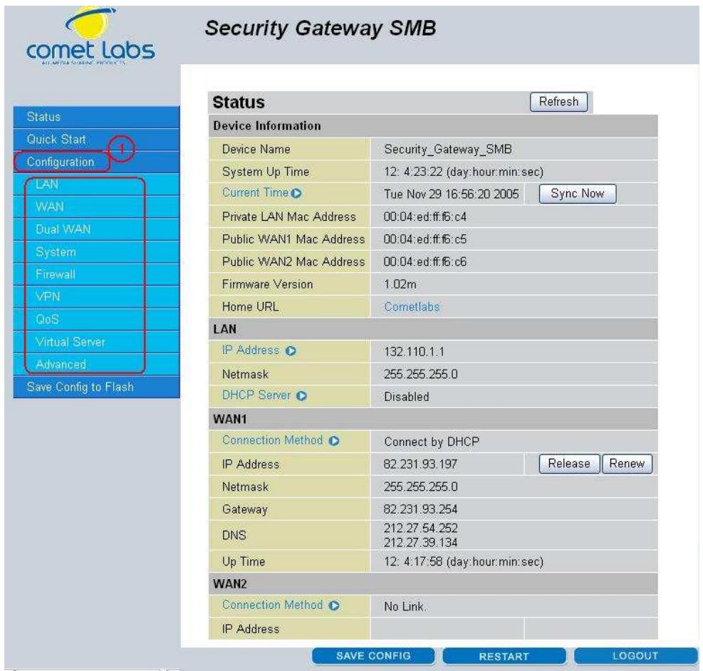COMET LABS RF10 - Configuration - 1