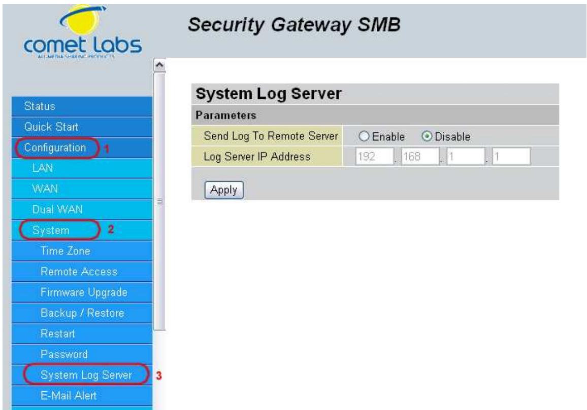 COMET LABS RF10 - System Log Server - 1
