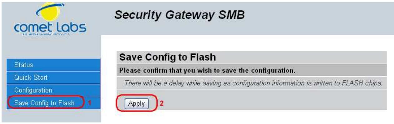 COMET LABS RF10 - Save Configuration To Flash - 1