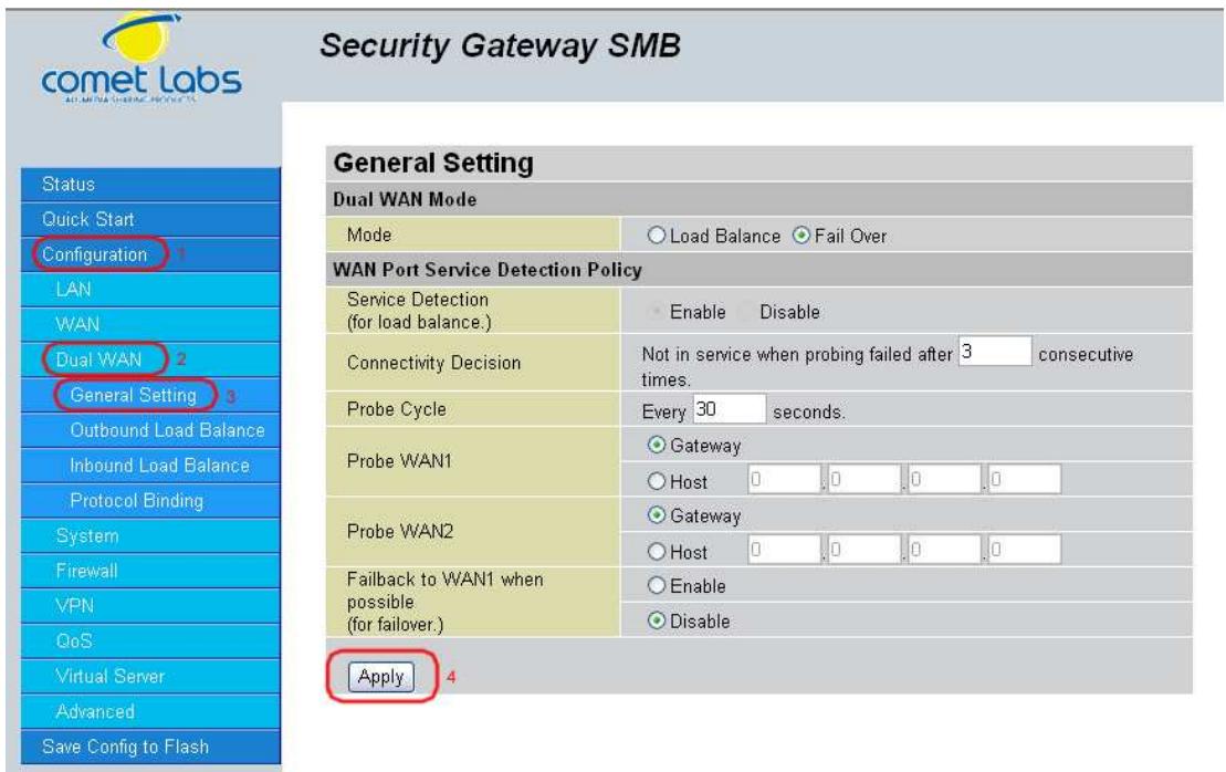 COMET LABS RF30 - General Settings - 1