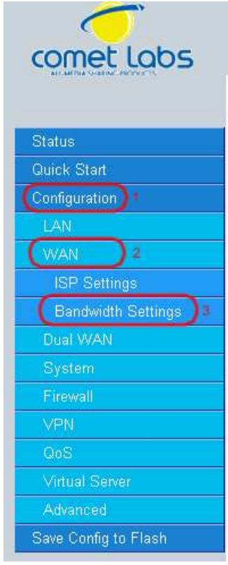 COMET LABS RF30 - Bandwidth Settings - 1