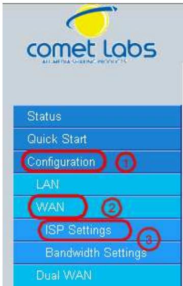 COMET LABS RF30 - ISP Settings - 1