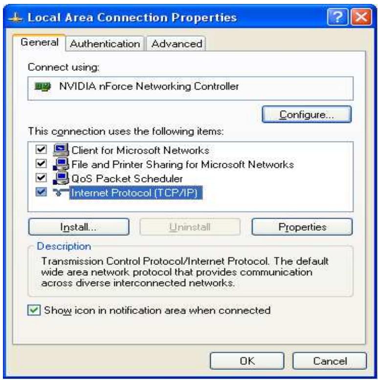 COMET LABS RF30 - In the Network Connections window, right-click Local Area Connection and select Properties. - 5