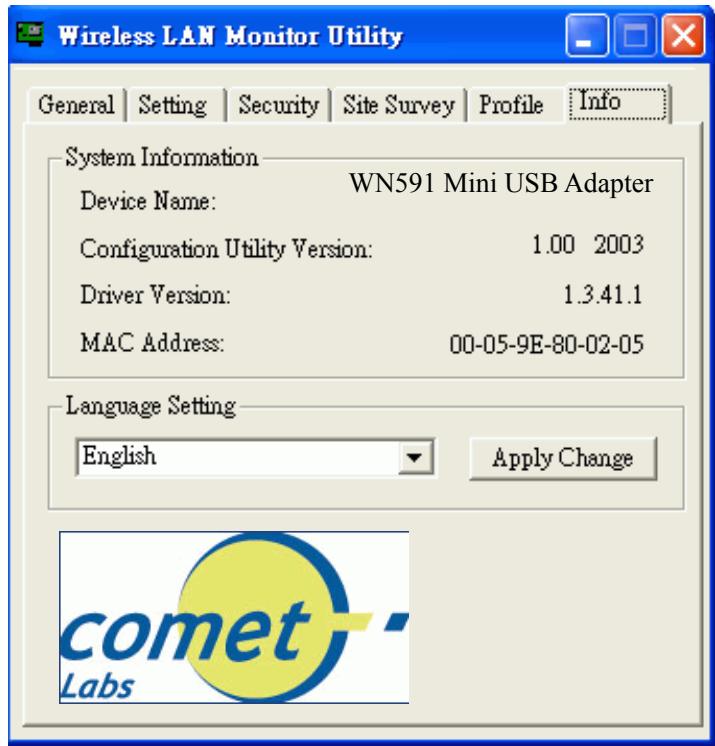 COMET LABS WN591 - Info - 1
