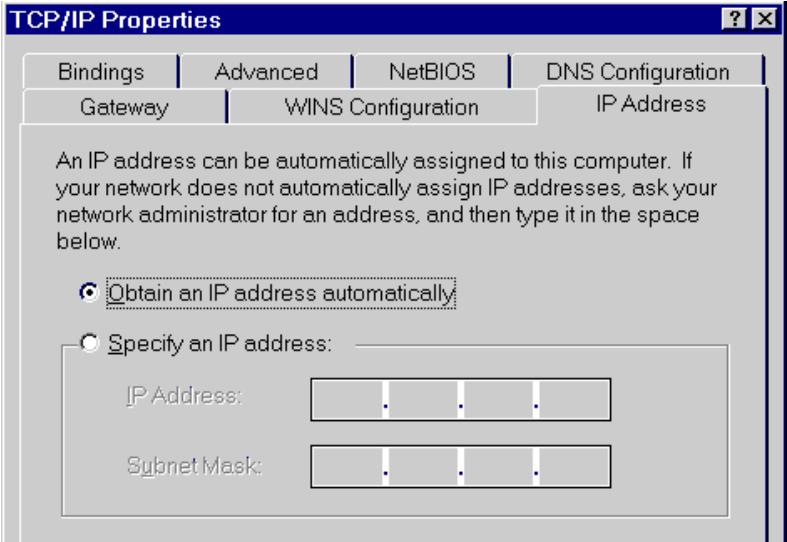 COMET LABS WRB24 - Checking TCP/IP Settings - Windows 9x/ME: - 2