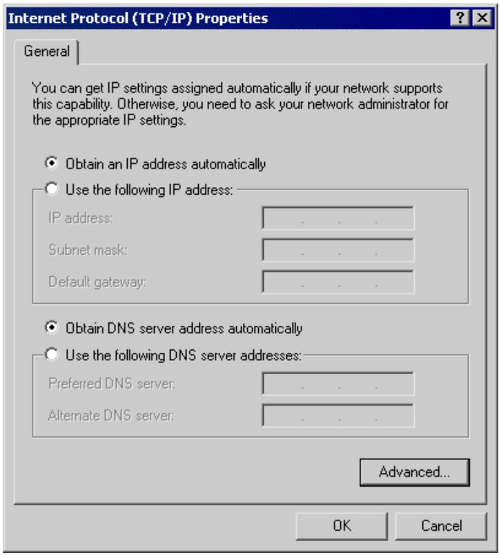COMET LABS WRB24 - Checking TCP/IP Settings - Windows 2000: - 2