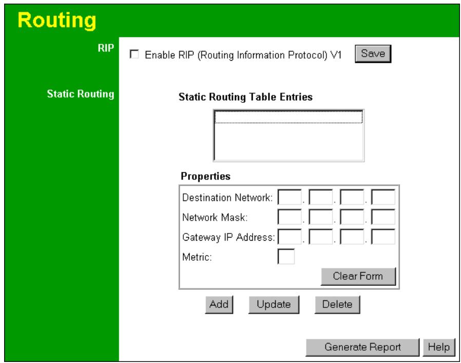 COMET LABS WRB24 - Static Routing Table - 1
