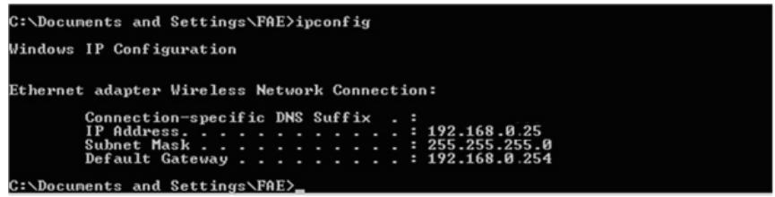 COMET LABS WRB54+ - - vérification de la configuration tcp/ip - 1