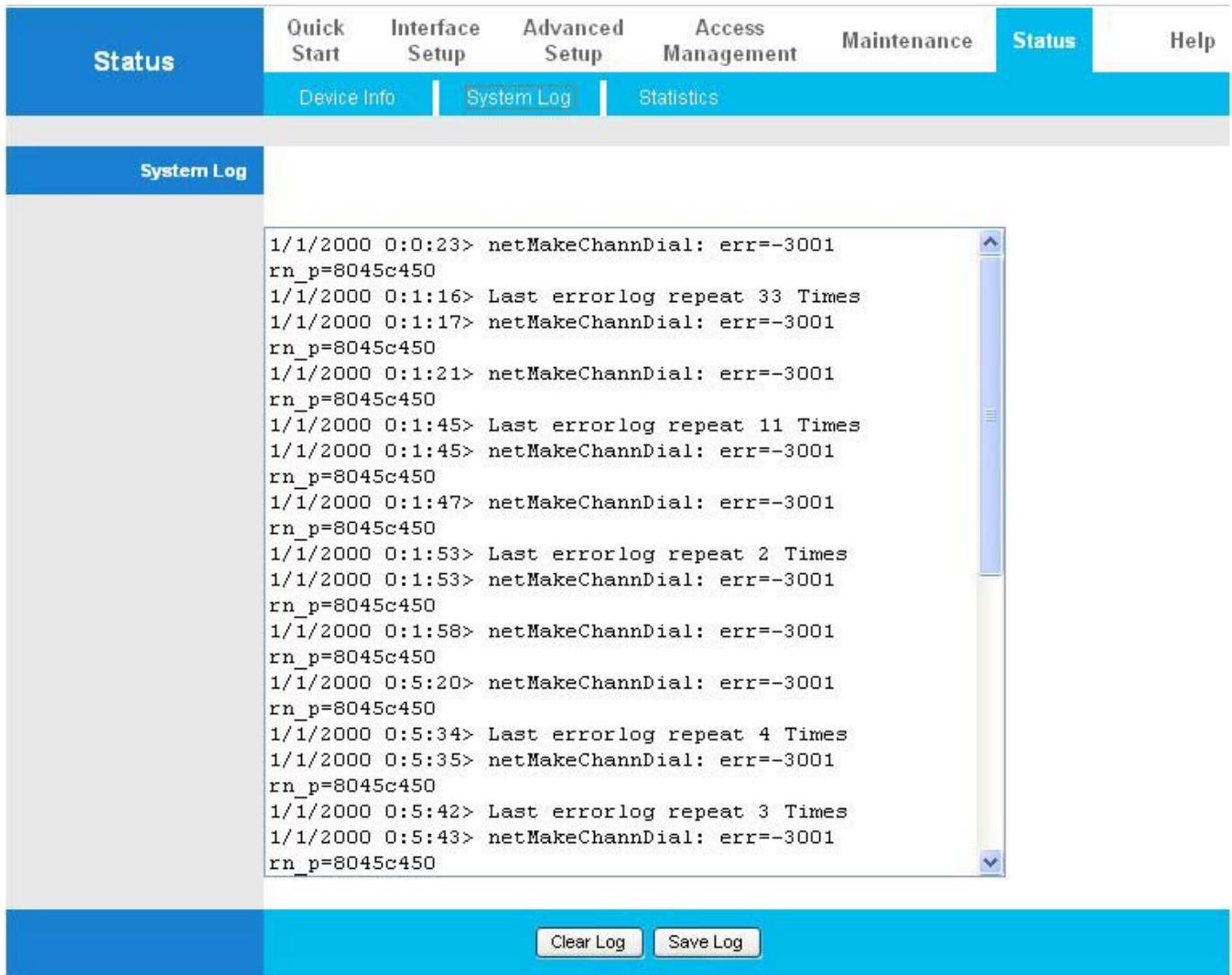 COMET LABS WRM42 - System Log - 1