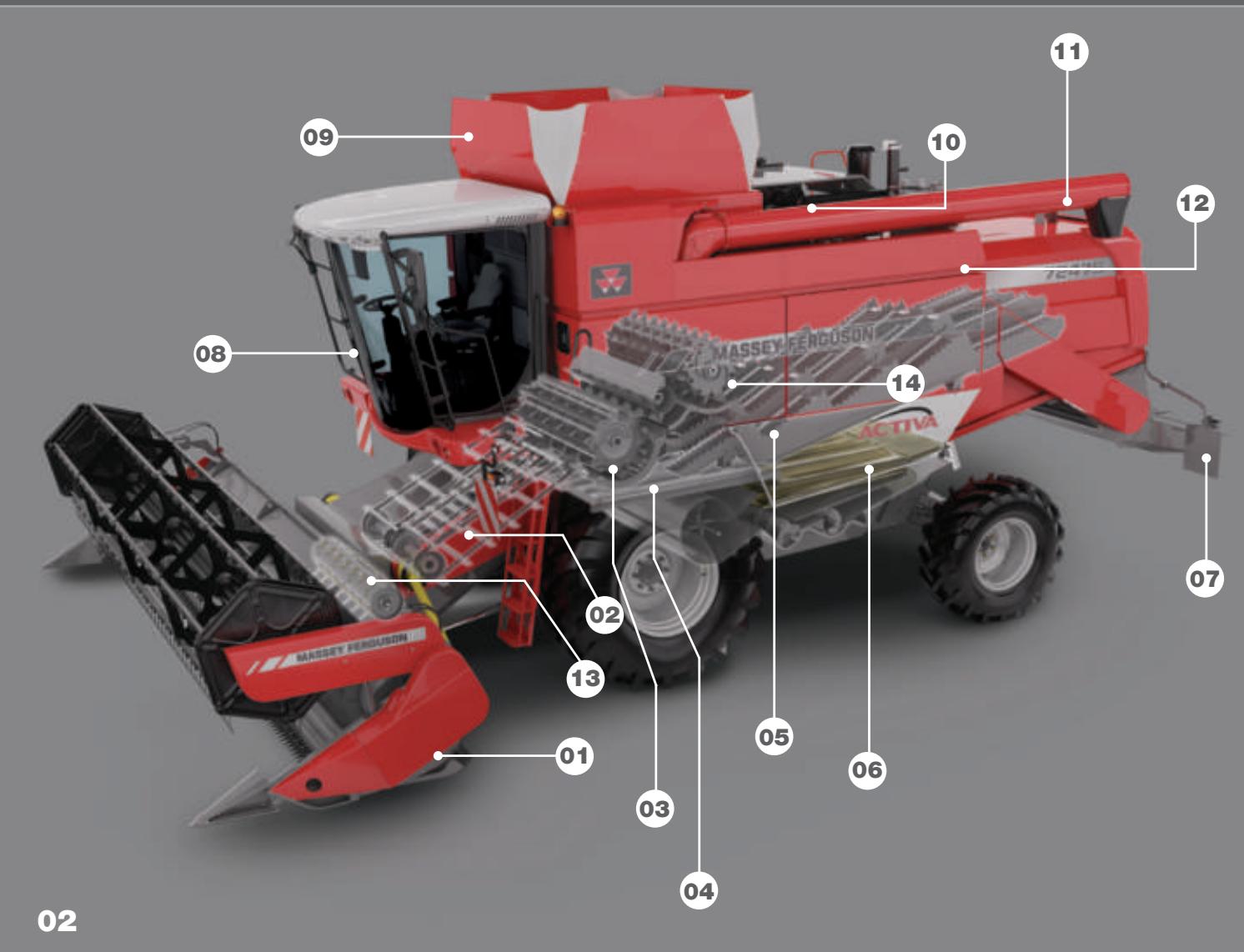 MASSEY FERGUSON 7200 ACTIVA - Multi Crop Separator Plus (MCS Plus) - 2