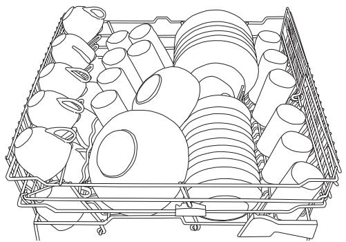 ASKO D3331XL - LOADING THE UPPER BASKET - 1