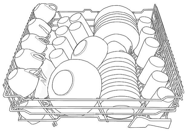 ASKO D3432XL - LOADING THE UPPER BASKET - 1