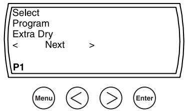 ASKO T711 - The Program Menu - 1