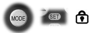 IBP DIGITAL TENS - Switching the programme lock on and off - 2
