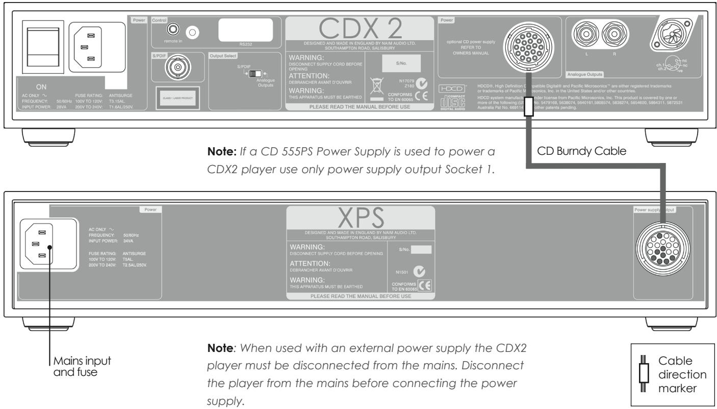 NAIM CD5 XS - CDX2 Connected to XPS Power Supply - 1