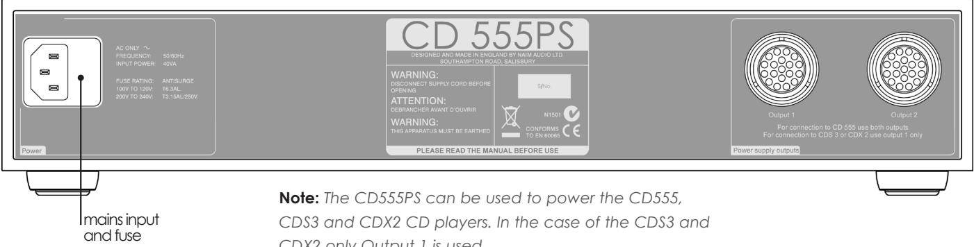 NAIM CD555PS - CD555PS Rear - 1