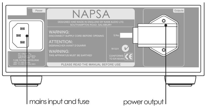 NAIM CD555PS - NAPSA Rear - 1