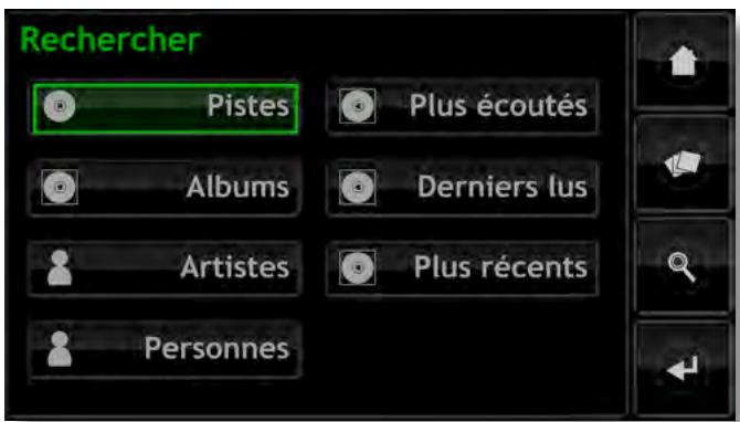 NAIM HDX-SSD - Le menu recherche - 1