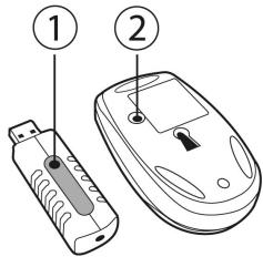 TRUSTMASTER NOMAD PACK WIRELESS - USING THE WIRELESS MINI-MOUSE - 1