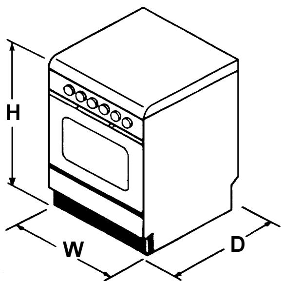 NESTOR MARTIN EK5301W - Dimensions of the appliance - 1