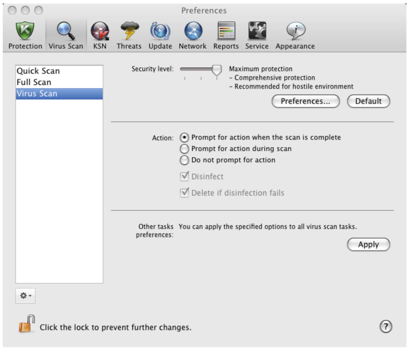 KASPERSKY ANTI-VIRUS 2011 - RESTORING DEFAULT SCAN SETTINGS - 1
