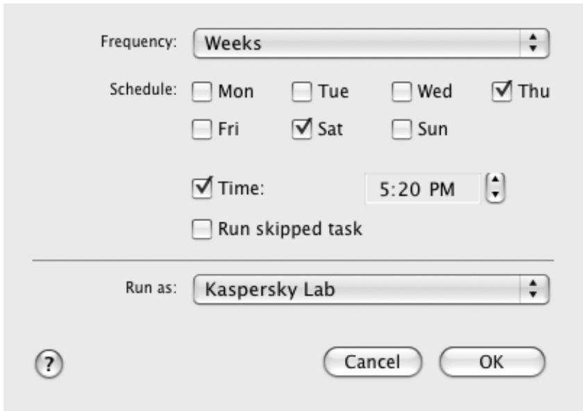 KASPERSKY ANTI-VIRUS 2011 - CONFIGURING THE VIRUS SCAN TASK SCHEDULE - 1