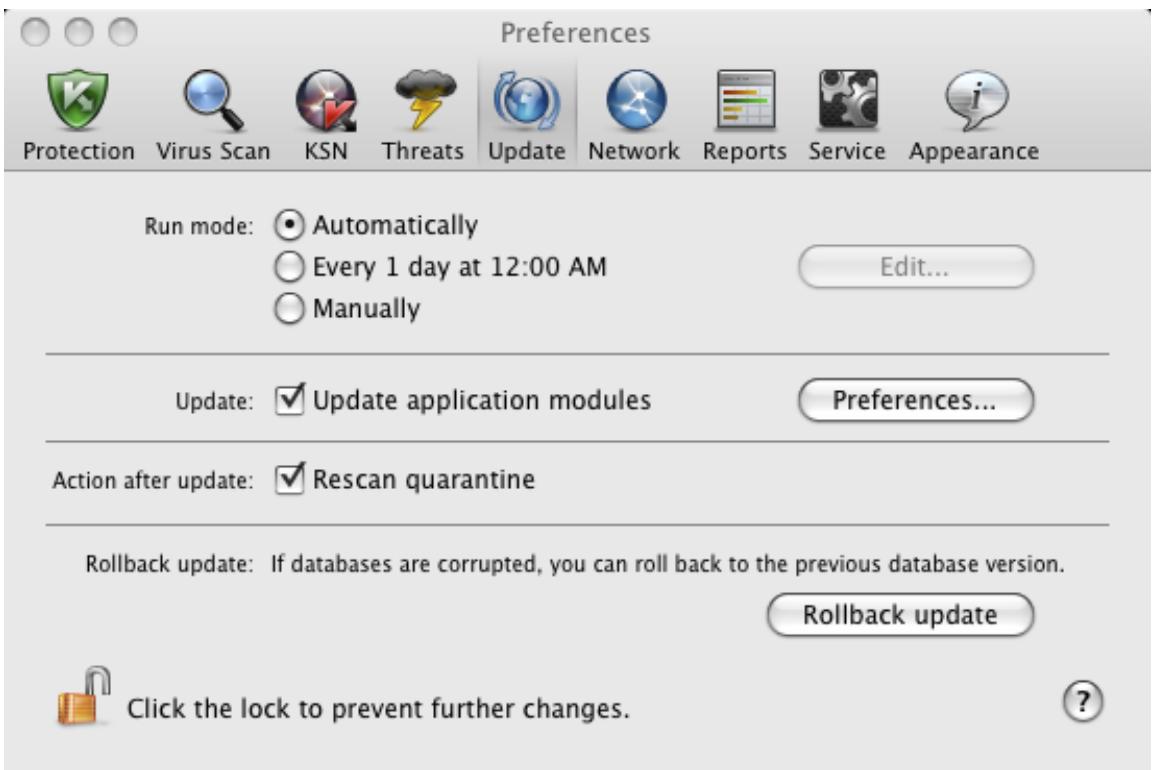 KASPERSKY ANTI-VIRUS 2011 - STARTING UPDATE - 1