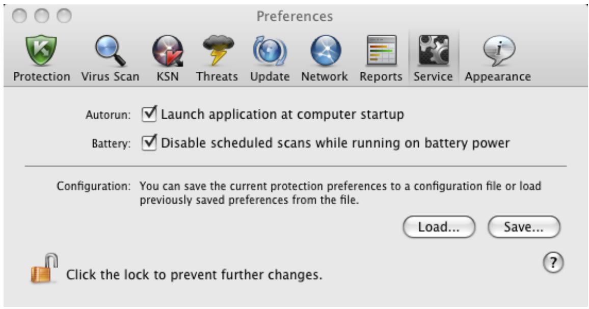 KASPERSKY ANTI-VIRUS 2011 - CONFIGURING THE AUTOMATIC STARTUP OF KASPERSKY ANTI-VIRUS - 1