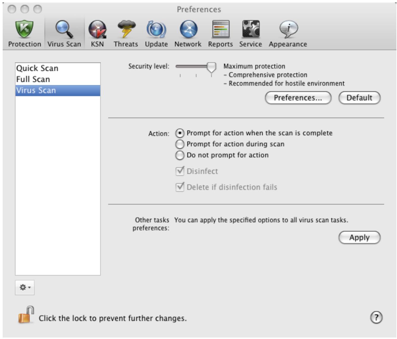 KASPERSKY ANTI-VIRUS 2011 - SELECTING THE SECURITY LEVEL - 1