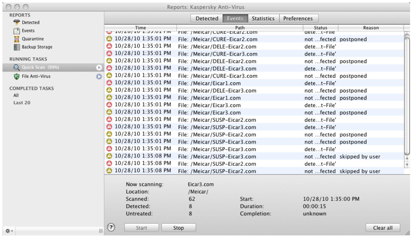 KASPERSKY ANTI-VIRUS 2011 FOR MAC - LAUNCHING / PAUSING VIRUS SCAN TASK - 2