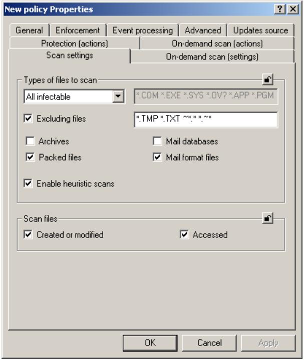 KASPERSKY ANTI-VIRUS 5.7 - Configuring settings for the on-demand scan task - 1
