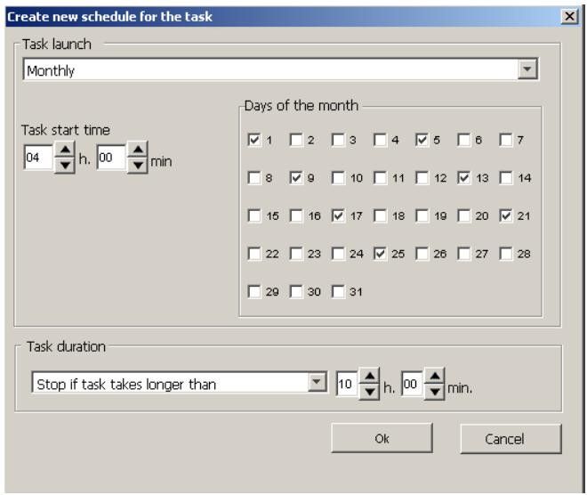 KASPERSKY ANTI-VIRUS 5.7 - B.2.6. The Schedule Tab - 5