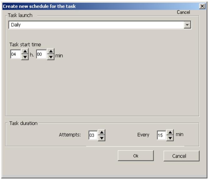 KASPERSKY ANTI-VIRUS 5.7 - B.1.5. The Schedule Tab - 2
