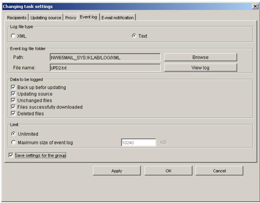 KASPERSKY ANTI-VIRUS 5.7 - Setting up the task - 3