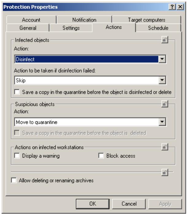 KASPERSKY ANTI-VIRUS 5.7 - Configuring specific settings for the on-demand scan and real-time protection tasks - 1