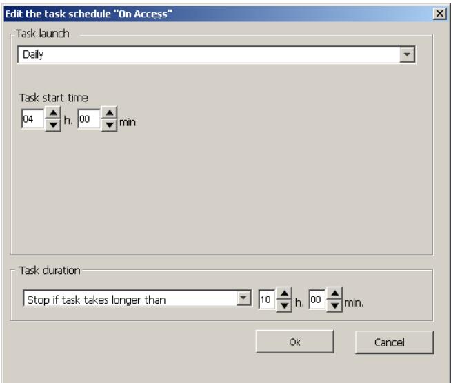 KASPERSKY ANTI-VIRUS 5.7 - A.5. The Schedule Tab - 3