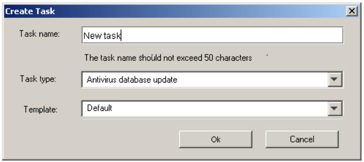 KASPERSKY ANTI-VIRUS 5.7 - Creating an update task - 1