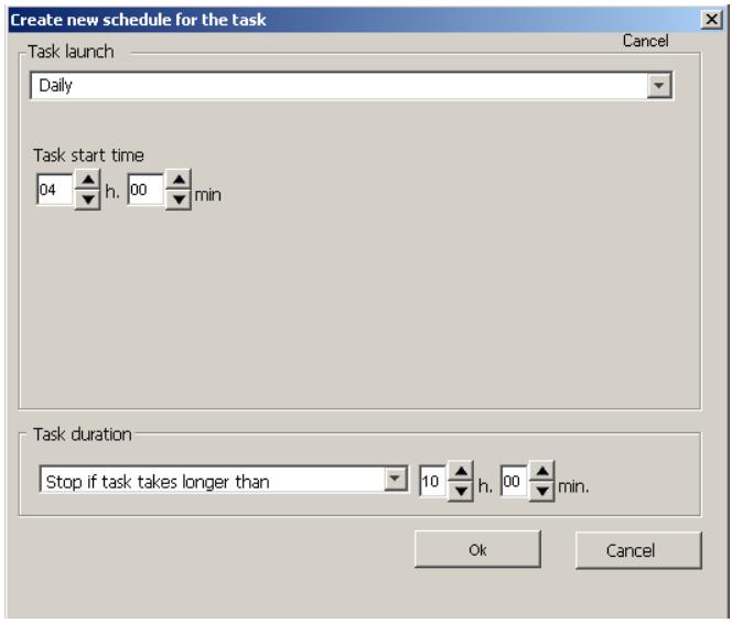 KASPERSKY ANTI-VIRUS 5.7 - B.2.6. The Schedule Tab - 3
