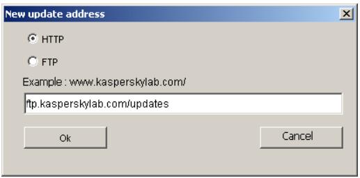 KASPERSKY ANTI-VIRUS 5.7 - B.1.2. The Updating source Tab - 2