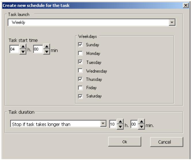 KASPERSKY ANTI-VIRUS 5.7 - B.2.6. The Schedule Tab - 4