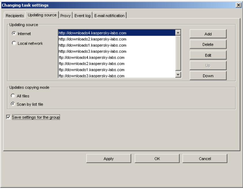 KASPERSKY ANTI-VIRUS 5.7 - Batch task setup - 3