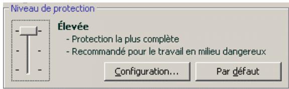 KASPERSKY ANTI-VIRUS 6.0 - Sélection du niveau de protection - 1