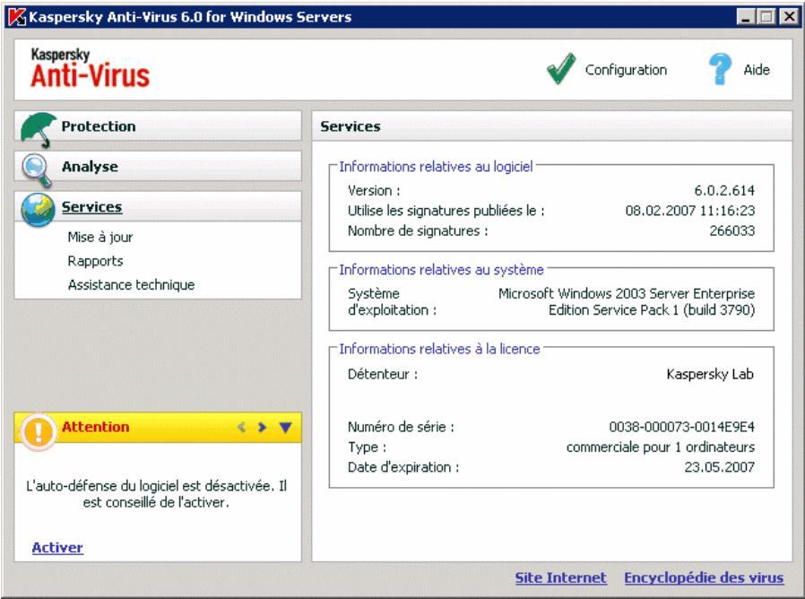KASPERSKY ANTI-VIRUS 6.0 - Informations générales sur le logiciel - 1