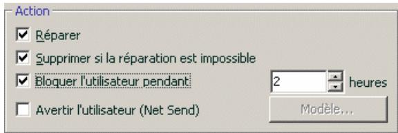 KASPERSKY ANTI-VIRUS 6.0 - Sélection de l'action exécutée sur les objets - 1