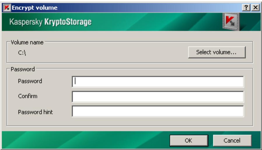 KASPERSKY KRYPTOSTORAGE 1.0 - To encrypt a disk volume or a removable disk: - 1