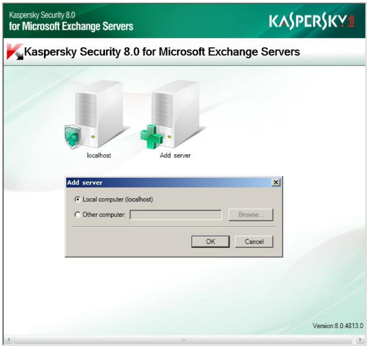 KASPERSKY SECURITY FOR MICROSOFT EXCHANGE SERVERS - CREATING THE LIST OF PROTECTED MICROSOFT EXCHANGE SERVERS - 1