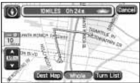 JAGUAR X-TYPE - Route options menu (continued) - 1